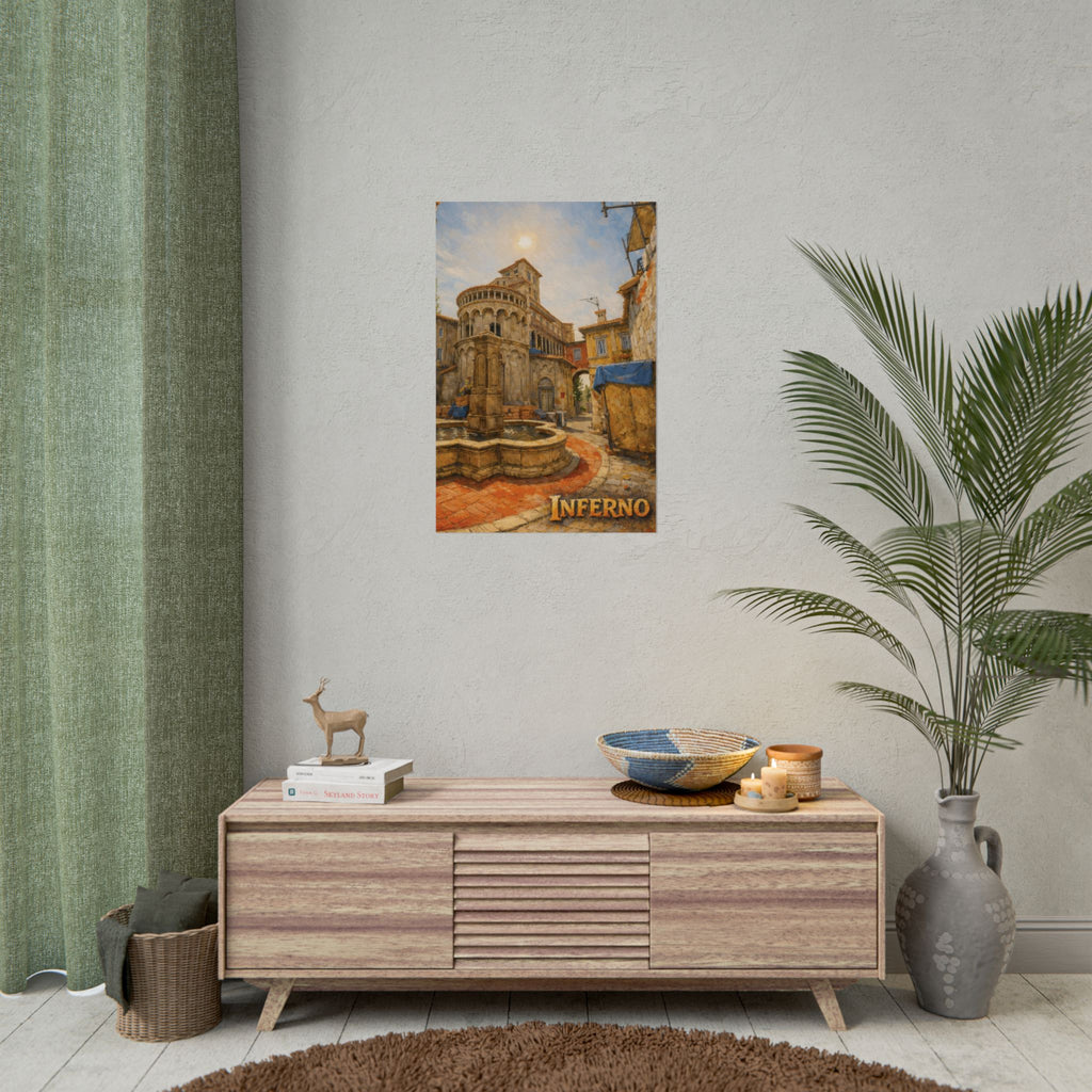Inferno A Site Oil Painting Poster