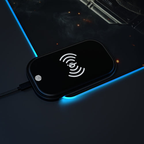 AK-47 LED Desk Mat w Wireless Charger