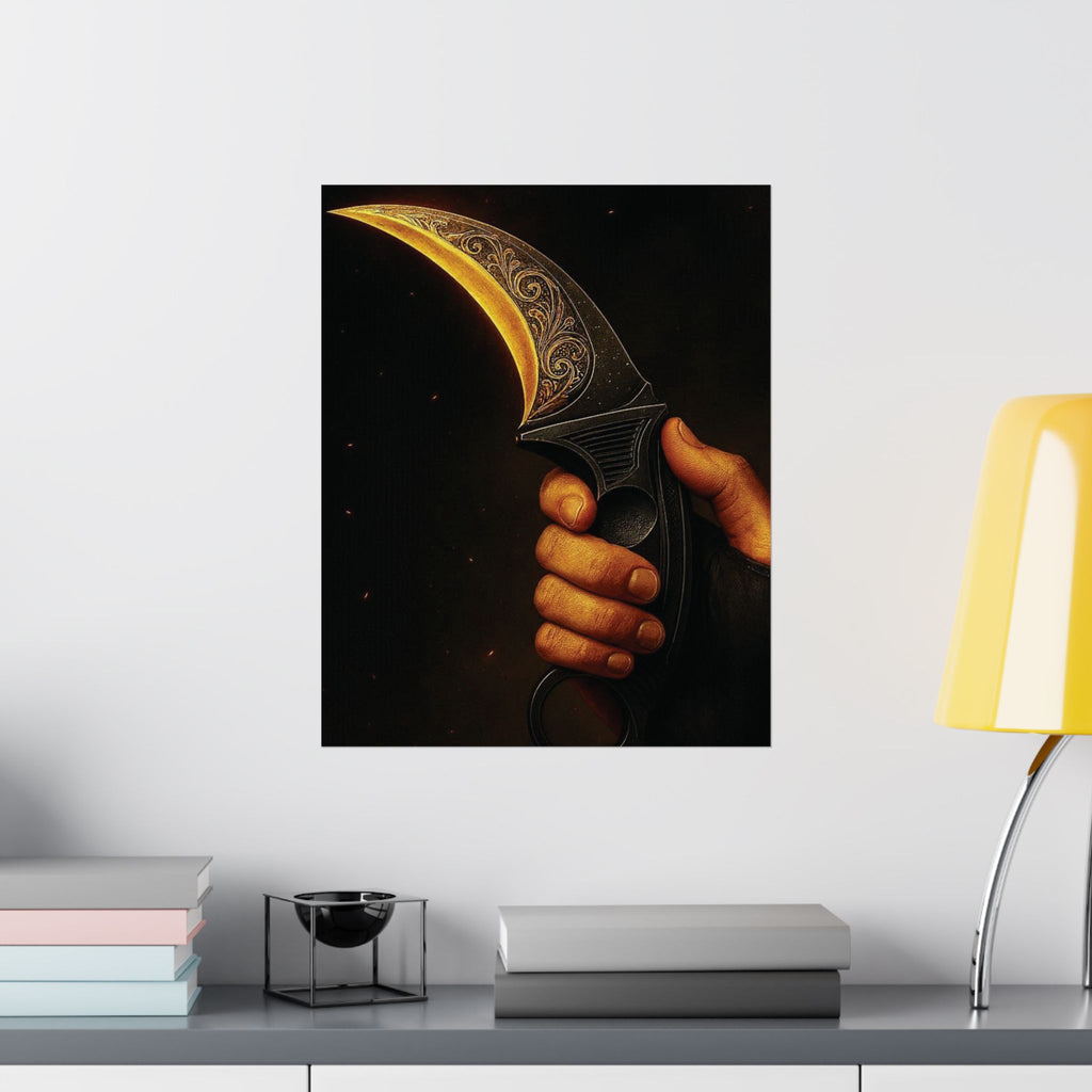 Karambit Moonblade Matte Poster