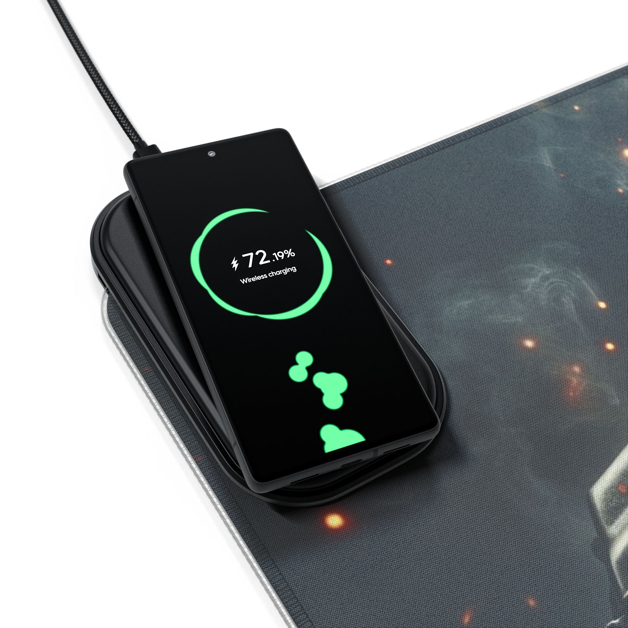 AK-47 LED Desk Mat w Wireless Charger