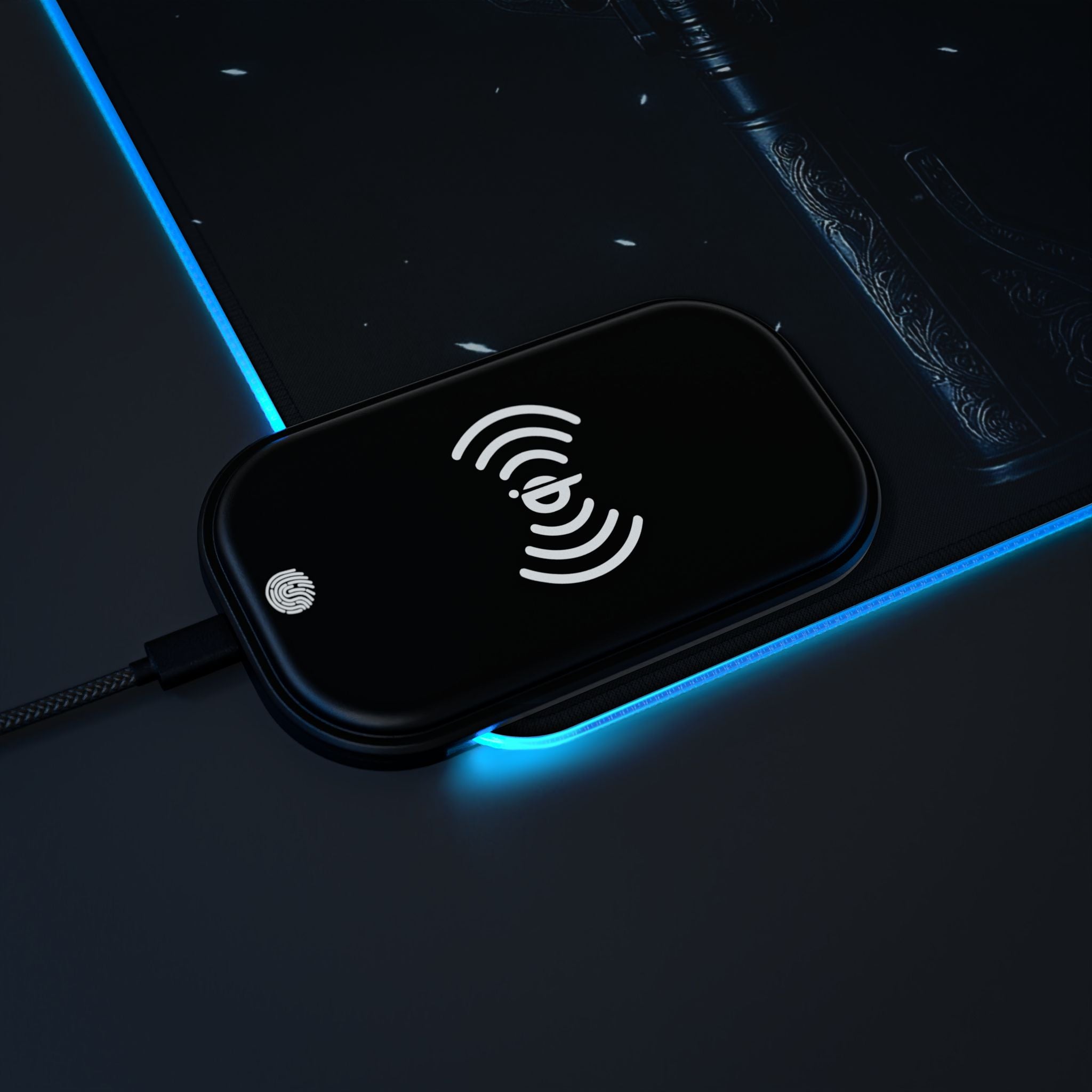M4A1-S LED Desk Mat w Wireless Charger