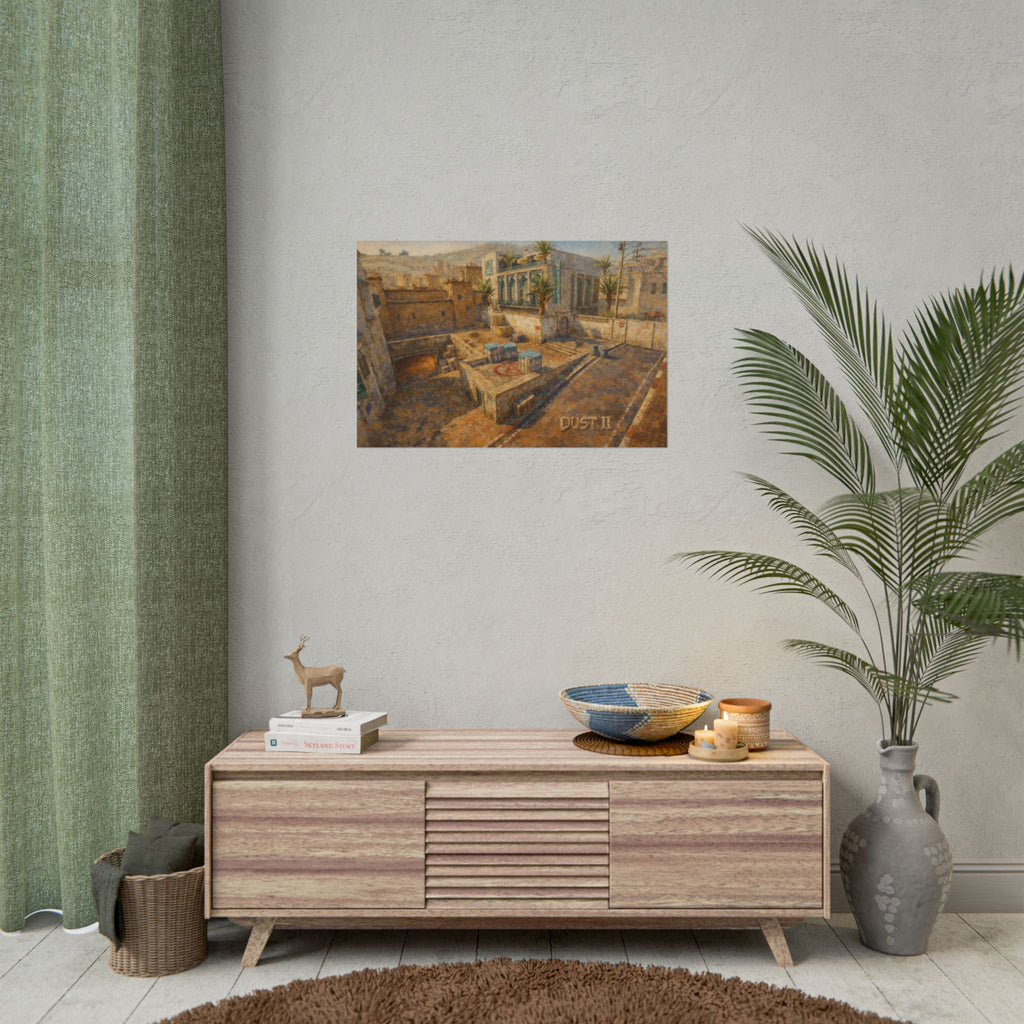 Dust 2 A Site Oil Painting Poster
