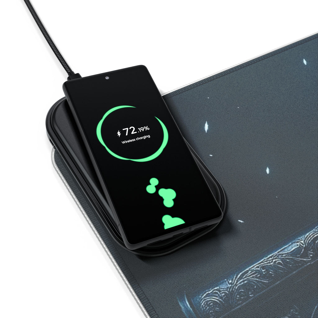 M4A1-S LED Desk Mat w Wireless Charger