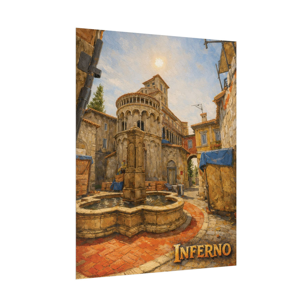 Inferno A Site Oil Painting Poster